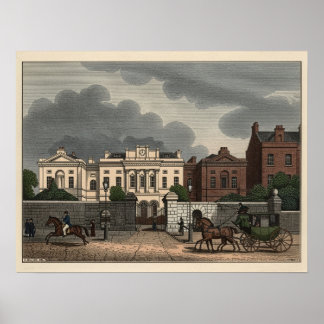 Póster St. Patrick Dun's Hospital in Dublin, Ireland 1835
