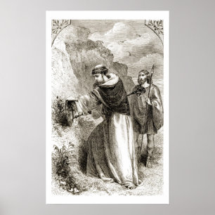 Póster St. Patrick marcando el escudo de Connal con la cr