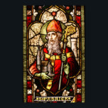 Póster St. Patrick Seted Glass Art Deco<br><div class="desc">San Patricio representado en una vidriera.</div>