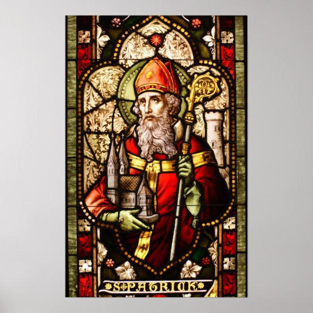 Póster St. Patrick Seted Glass Art Deco (Frente)