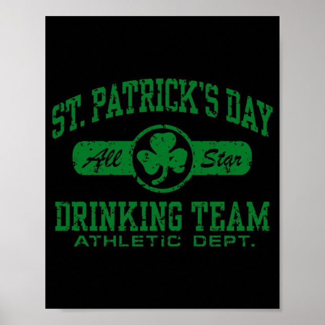Póster St Patricks Day Drinking Team T Shirt  (Frente)