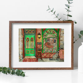 Póster St. Patrick's Day Irish Pub Watercolor