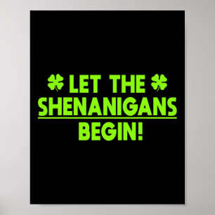 Póster St Patricks Day Shenanigans