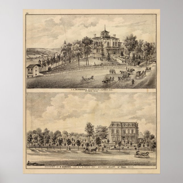 Póster St. Paul, Minnesota (Frente)