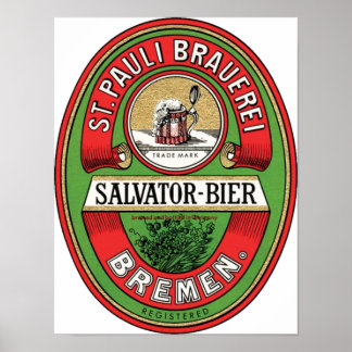 Póster St. Pauli Brauerei