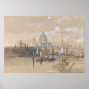 Póster St. Paul's (1862-1863) David Roberts