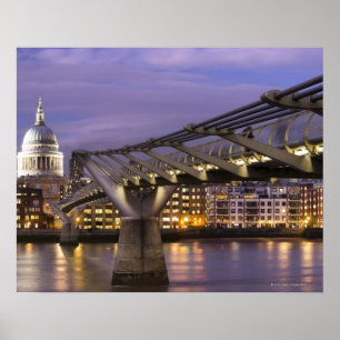 Póster St Pauls Cathedral and City Skyline