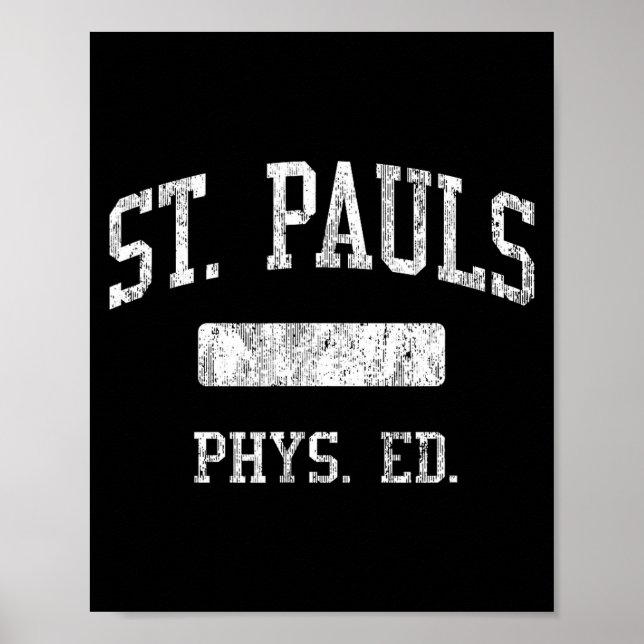 Póster St. Pauls High School Hs Saint Pauls Nc Phys Ed  (Frente)