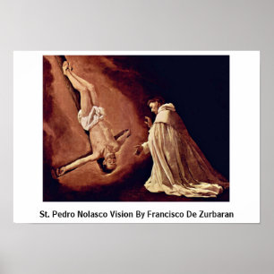 Póster St. Pedro Nolasco Vision de Francisco De Zurbaran