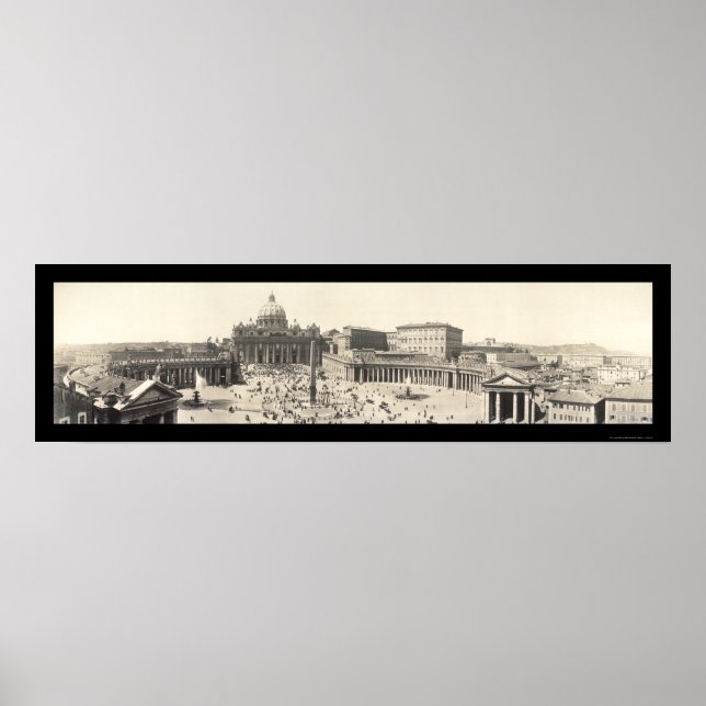 Póster St Peter's Rome, Italy Photo 1909 (Frente)