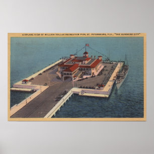 Póster St Petersburg, la Florida - antena de millón