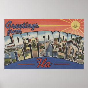 Póster St Petersburg, la Florida - escenas grandes 2 de