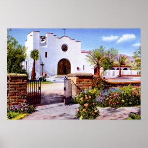 Póster St Philips de Tucson Arizona en la misión de las
