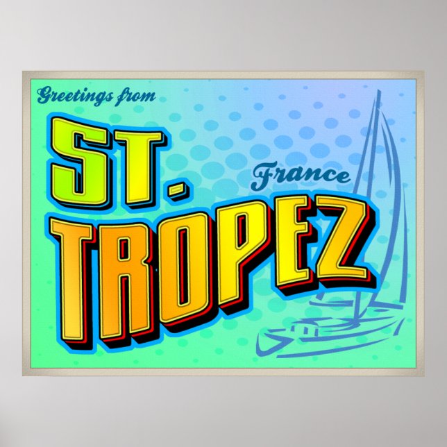 PÓSTER ST. POSTER TROPEZ (Frente)