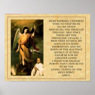 Póster St. Raphael Prayer