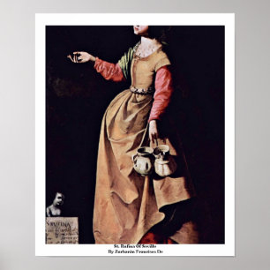 Póster St. Rufina de Sevilla de Zurbarán Francisco De