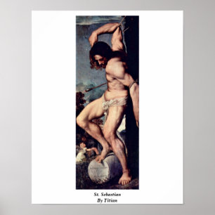Póster St. Sebastian por Titian