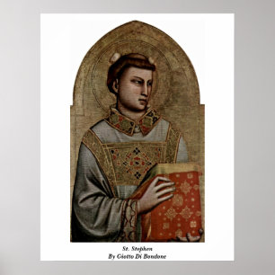 Póster St Stephen de Giotto Di Bondone