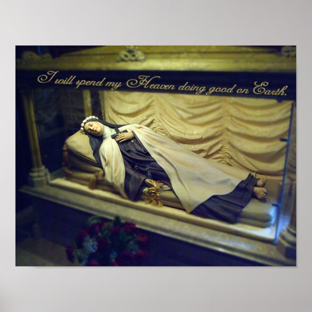 PÓSTER ST THERESE INCORRUPTO. (Frente)
