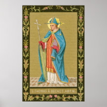 St. Thomas Becket con espada en Miter (P 005)