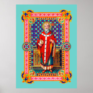 Póster St. Thomas Becket en Casuble Rojo (K 34)