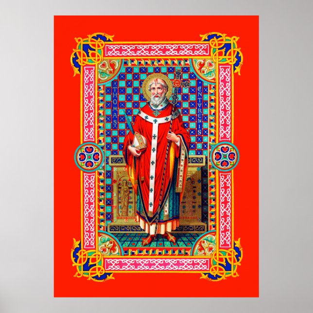 Póster St. Thomas Becket en el Poster Red Chasuble (K 34) (Frente)