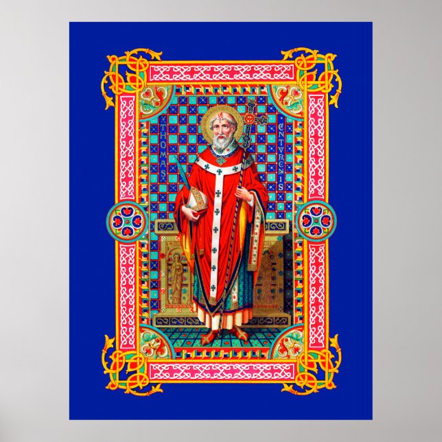 Póster St. Thomas Becket en el Poster Red Chasuble (K 34) (Frente)
