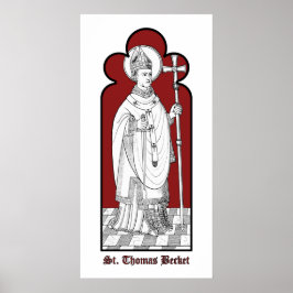 Póster St. Thomas Becket Holding a Sword (M 033)