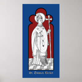 Póster St. Thomas Becket Holding a Sword (M 033)