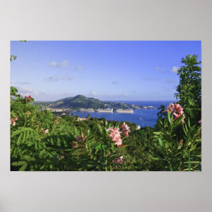 Póster St. Thomas, Islas Vírgenes de los Estados Unidos. 