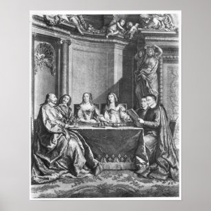 Póster St. Vincent de Paul y Julio cardinal Mazarin