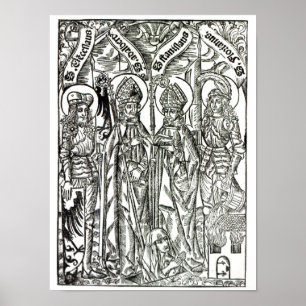 Póster St. Wenceslaus, Adalbert, Stanislaus St. Florian