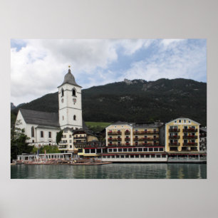 Póster St.Wolfgang am Wolfgangsee, Salzburg Österreich