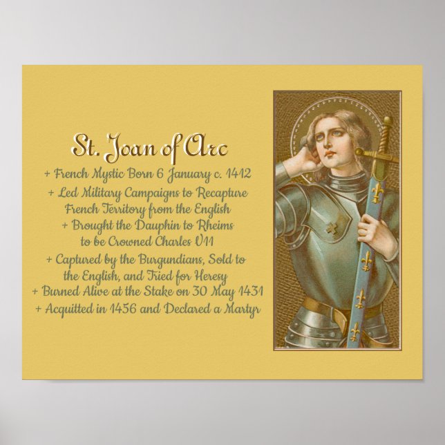 Póster Sta. Juana de Arco (JM 28) (Frente)