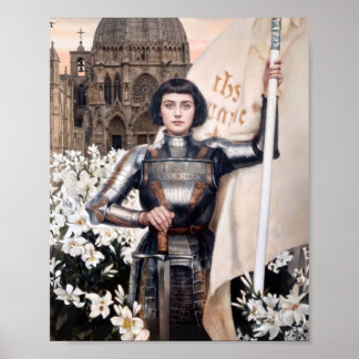 Póster Sta Juana de Arco Patrona de Francia Jeanne d'Arc