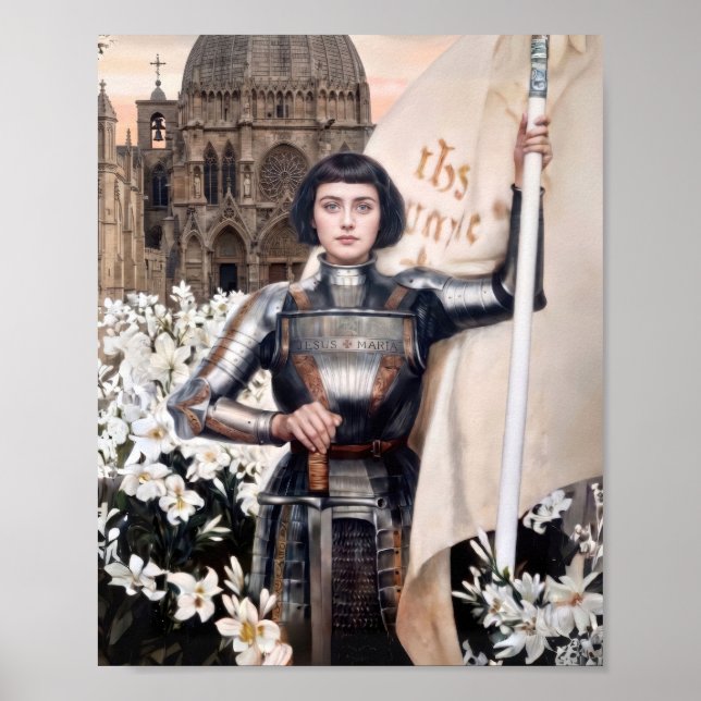 Póster Sta Juana de Arco Patrona de Francia Jeanne d'Arc (Frente)