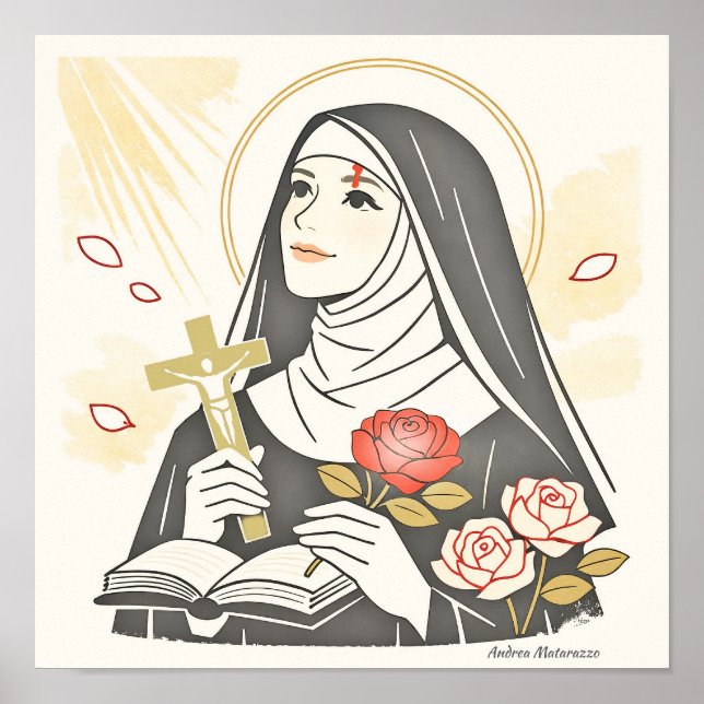 Póster Sta. Rita de Cascia (Frente)