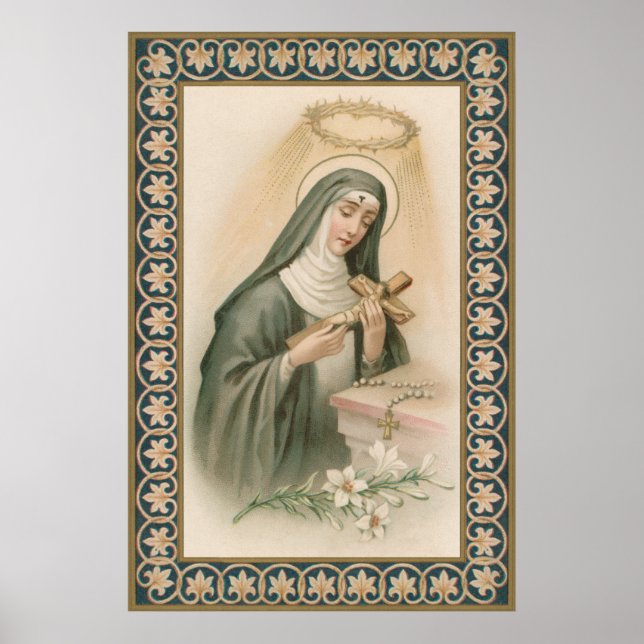 Póster Sta. Rita de Cascia (M 015) (Frente)
