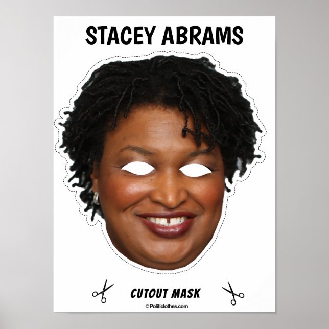 Póster STACEY ABRAMS Halloween Mask (Frente)