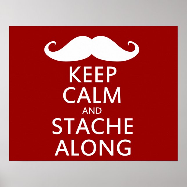 Póster Stache Along (Frente)