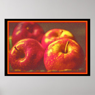 Póster "Stack of Red Apples Fruit" Foto escueta. ¡Hazte c