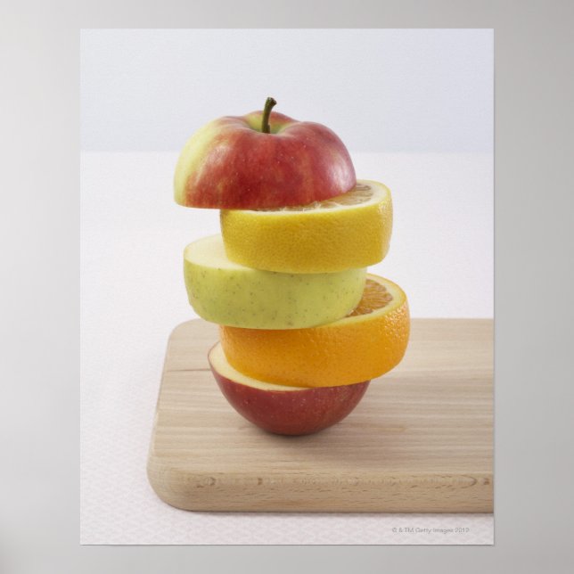 Póster Stacked Fruit Slices (Frente)