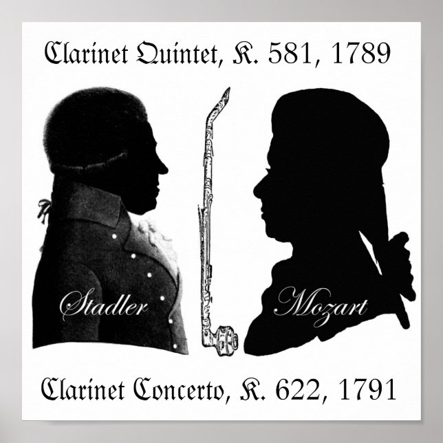 Póster Stadler and Mozart Clarinet Poster (Frente)