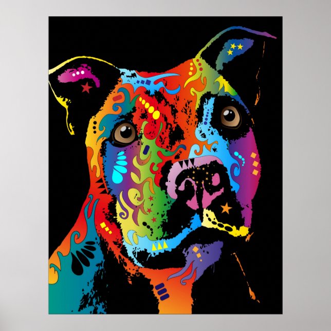 Póster Staffordshire Bull Terrier (Frente)