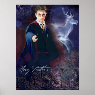 Póster Stag Patronus de Harry Potter