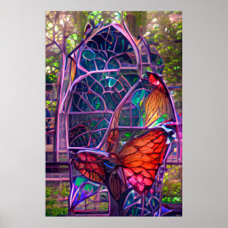 Póster Stained Glass V1