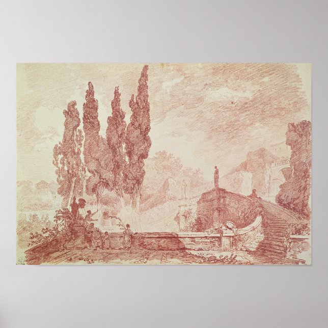 Póster Staircase in the gardens of Villa d'Est (Frente)