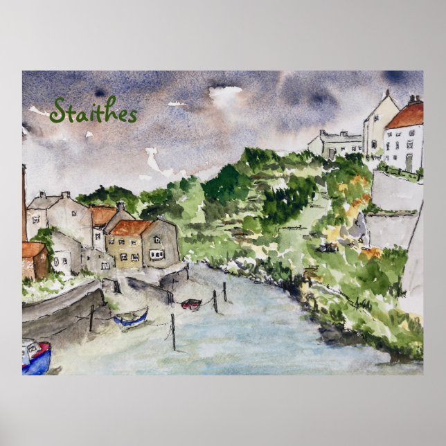 Póster Staithes Beck Whitby (Frente)