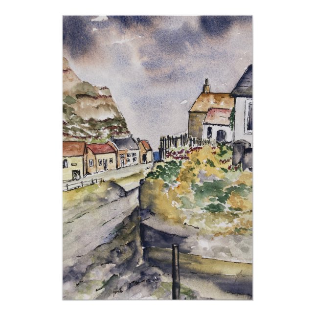 Póster Staithes Harbour (Anverso)