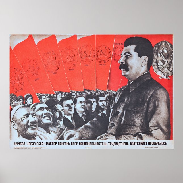 cartel de propaganda de stalin